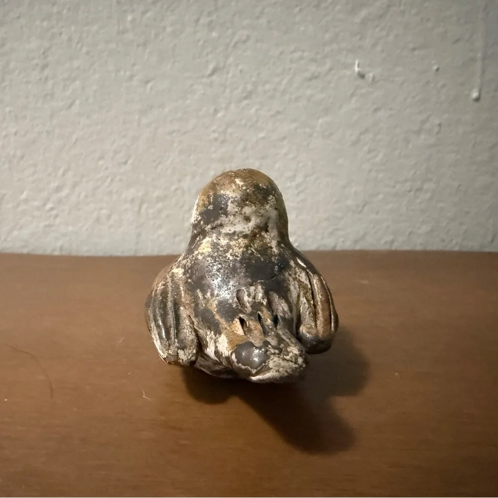 Vintage mcm sparrow pottery figurine